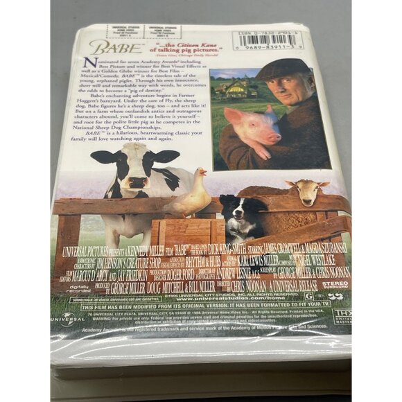 Babe VHS tape rated G 1998 Universal 1h 32 min family features READ - Picture 4 of 4